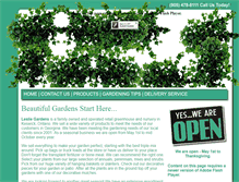 Tablet Screenshot of lesliegardens.com